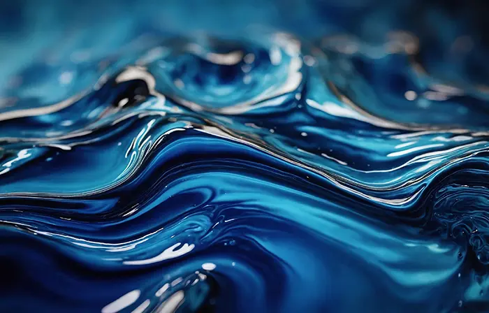 Cool Blue Liquid Backdrop with Lines Texture Photo